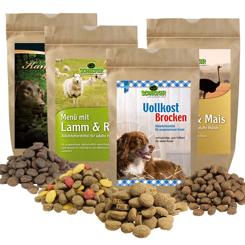 Testpaket für ausgewachsene Hunde, Trockenfutter kaufen bei Schecker!
